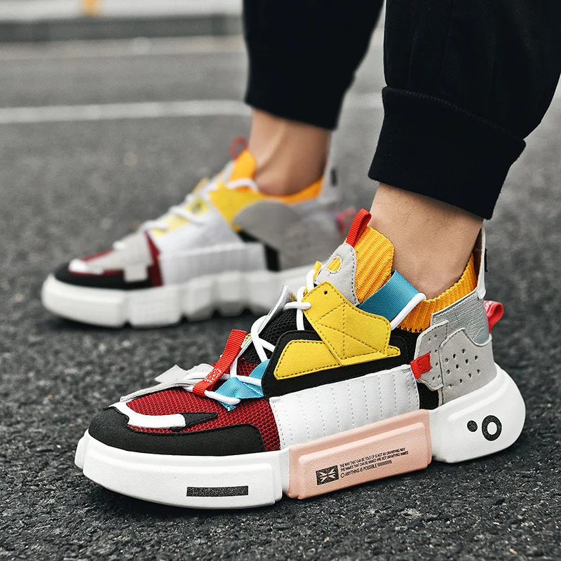 hot men sports shoes thick bottom casual sneakers men casual shoes lightweight platform shoes soft breathable brand running shoe free global shipping