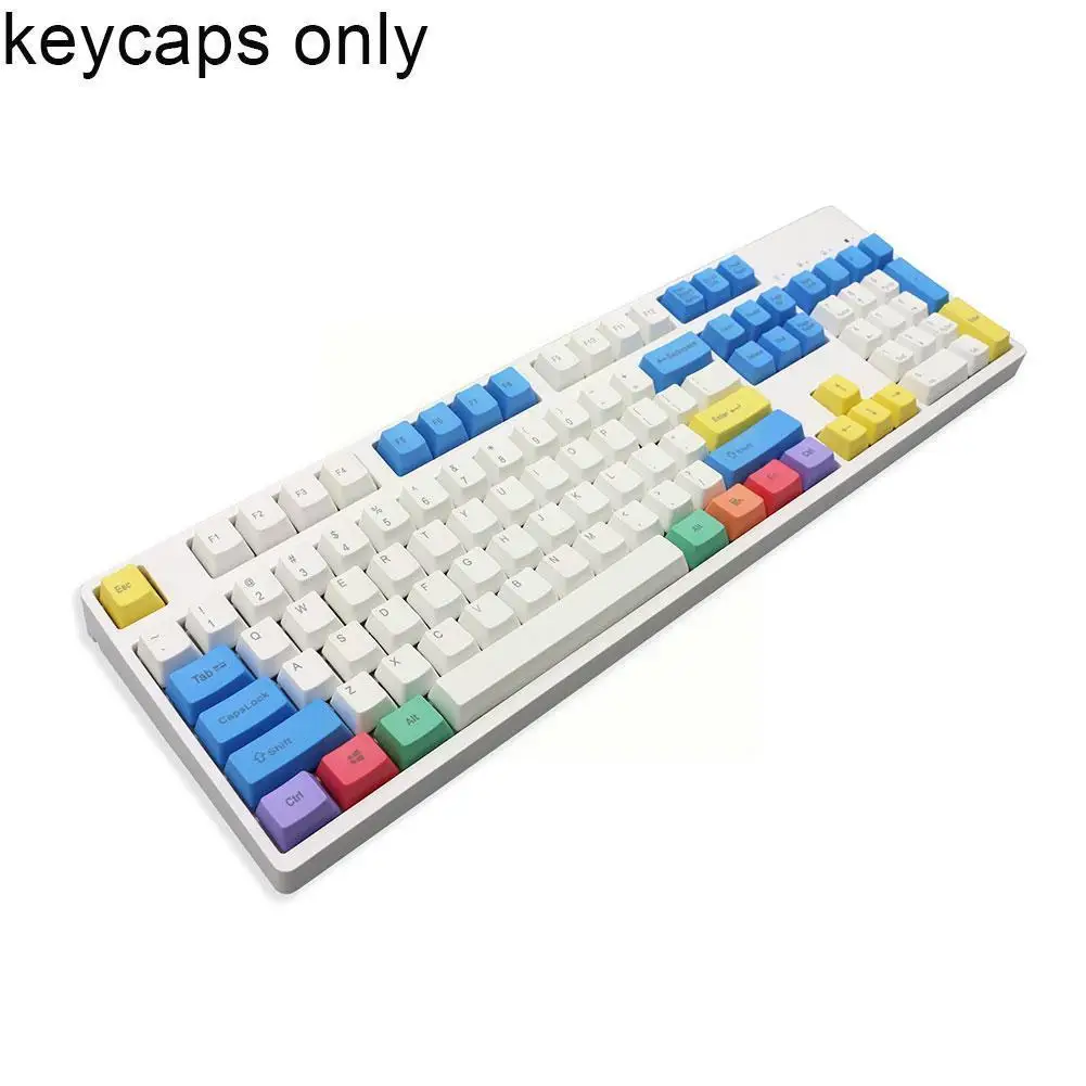 

87/108 Chalk Pbt Cap Plastic Crayon Chalk For Ikbc Mx1.0 Mechanical Gaming Board Caps Radium Engraving A8c2