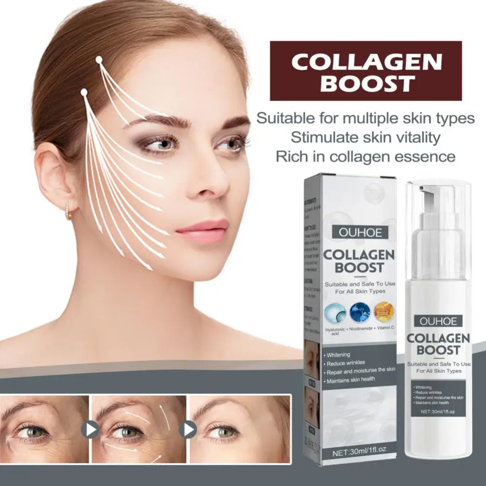 

Collagen Face Serum Anti-wrinkle Anti-aging Skin Essence Hydrating Fade Fine Lines Firming Skin Delicate Pore White Cosmetics