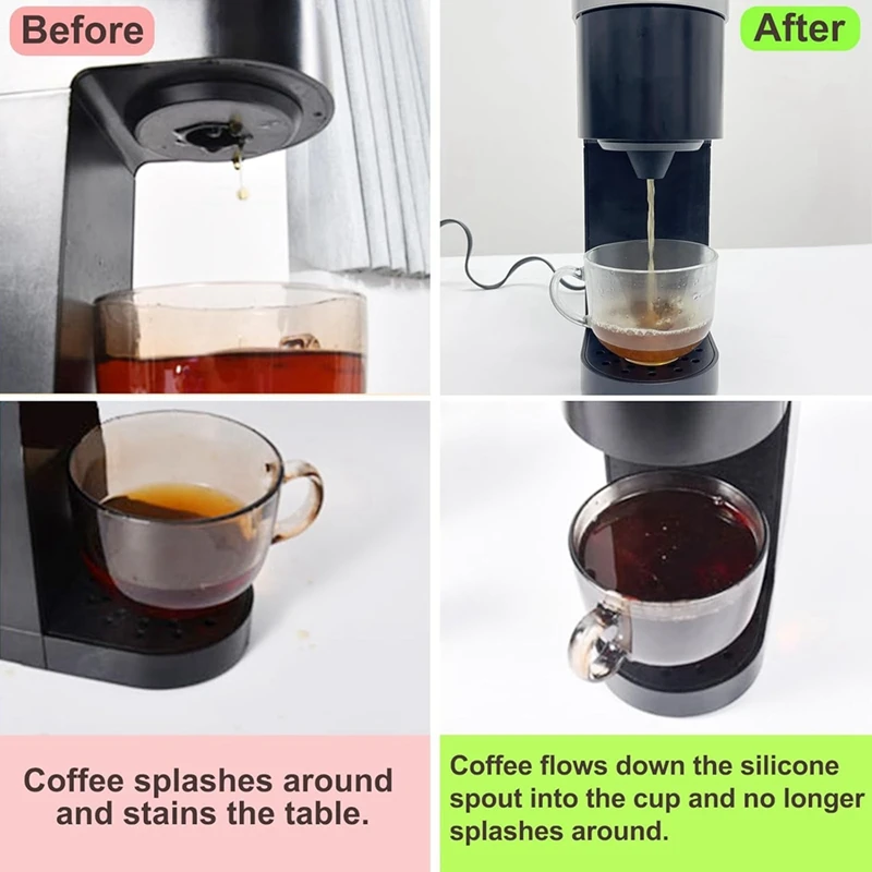 Coffee Machine Splash Guard For Keurig K-Mini Maker Anti-Splash Head Keep Countertops Clean