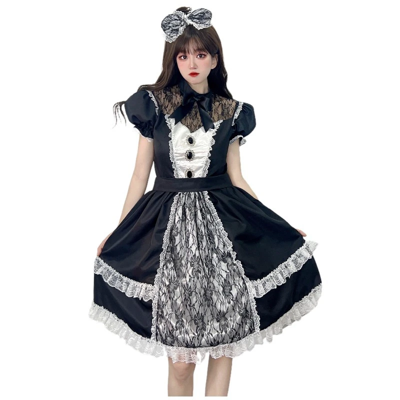 

Halloween Cosplay Game Anime Two Dimension Sexy Cute Lolita Uniform Dress Maid Wear Everyday Clothes