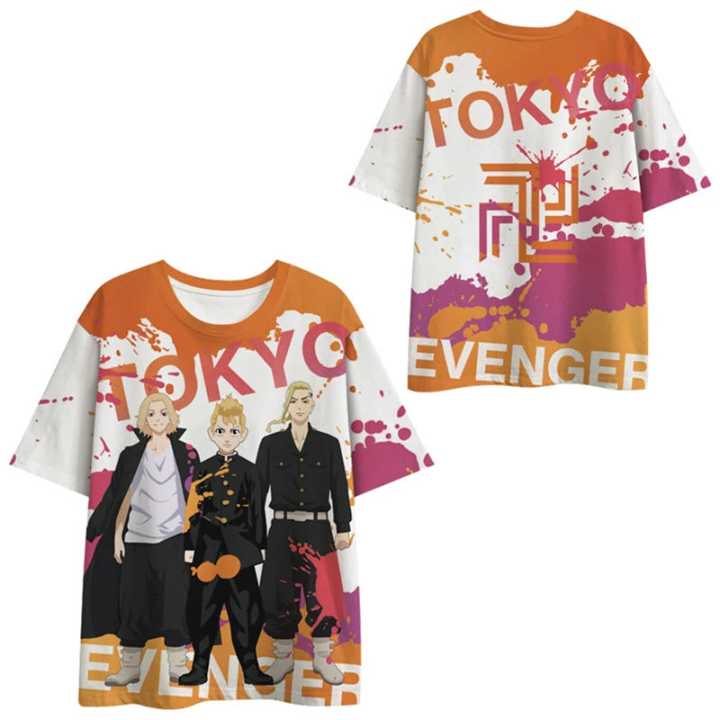 

New Tokyo Revengers T-Shirts Anime 3D Print Streetwear Men Women Fashion Oversized Short Sleeve T Shirt Kids Tees Tops Clothing