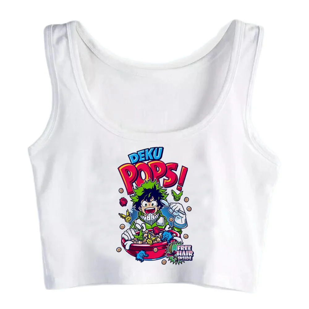 

My Hero Academia tank top fairycore graphic 2000s crop top Woman gothic Harajuku aesthetic tee t-shirts