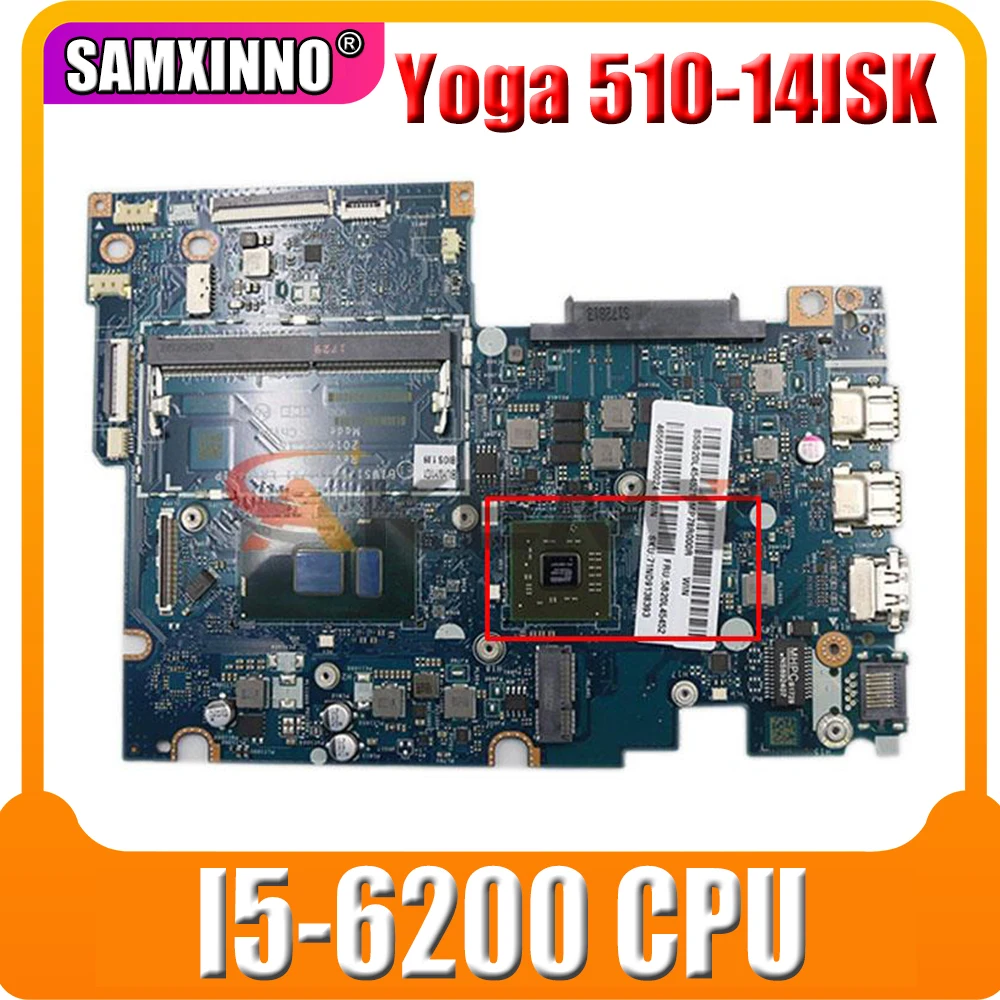 

BIUS1/S2/Y0/Y1 LA-D451P for lenovo Yoga 510-14ISK motherboard Flex 4-1470 Mainboard 80S7 80SA FRU 5B20L46008 5B20L46045 I5-6200