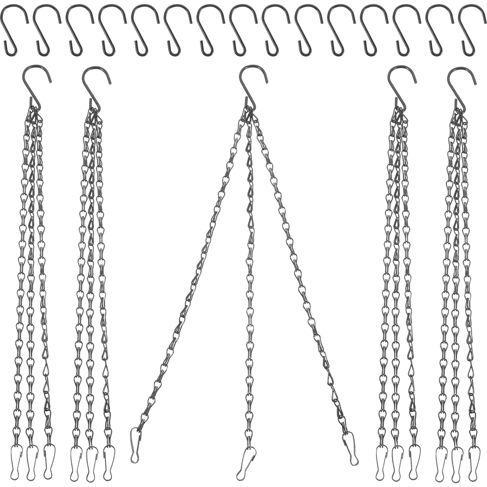 

Flower Basket Chain Replacement Hangers Hanging Chains Metal Hummingbird Feeder Pot