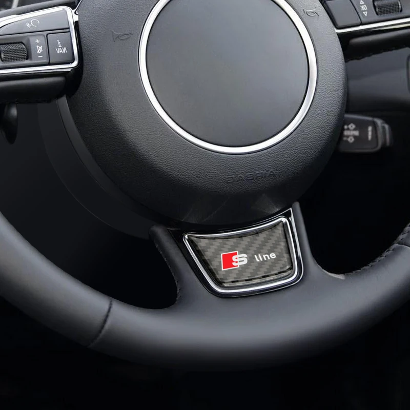 Автомобильная наклейка на руль из алюминиевого сплава эмблема для Audi SLine RS