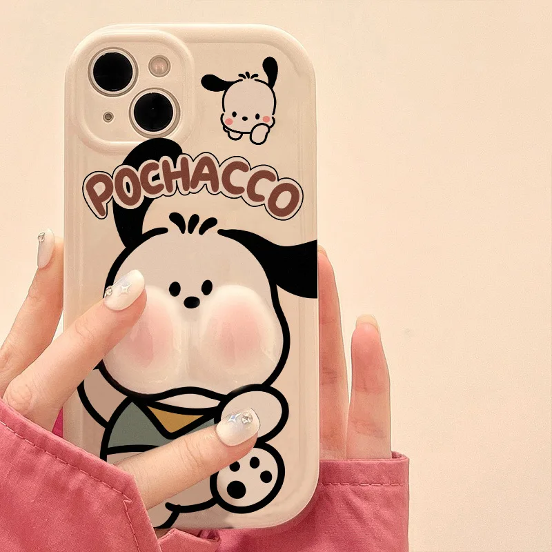 Pachacco милый мультяшный чехол для телефона аниме Sanrio Kawaii iPhone 14 13 12 11 Pro Max X XS XR