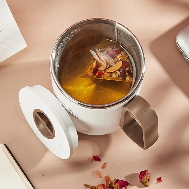 

350ml Health Cup Electric Hot Water Cup Multi-Function Office Mini Portable Electric Stew Pot Porridge Boiling Water Cup 300W