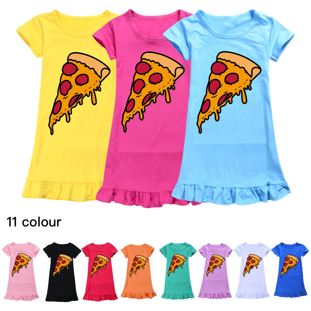 

Kids Pajamas Cookie Swirl C Summer Clothing Girls Dress Short Sleeve Nightdress Children Birthday Party Nightgown Home Suits