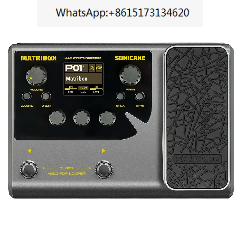 Sonicake Matribox 140 Встроенный гитарный/бас-гитарный/акустический мультиэффектный