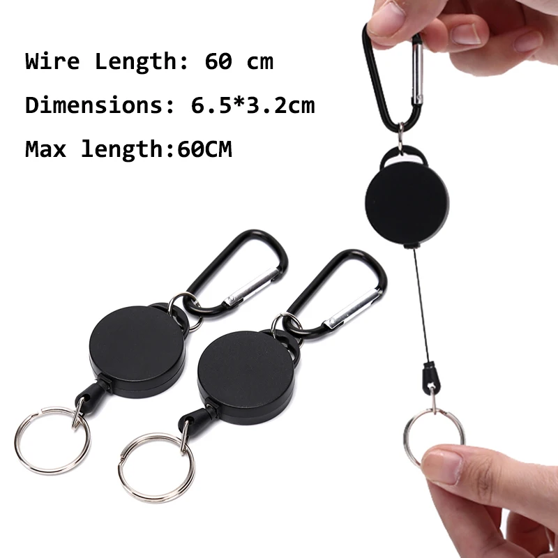

Выдвижное кольцо для ключей, идентификационный значок на шнурке, бирка с именем, кольцо для ремня, металлический корпус, кольцо для ключей