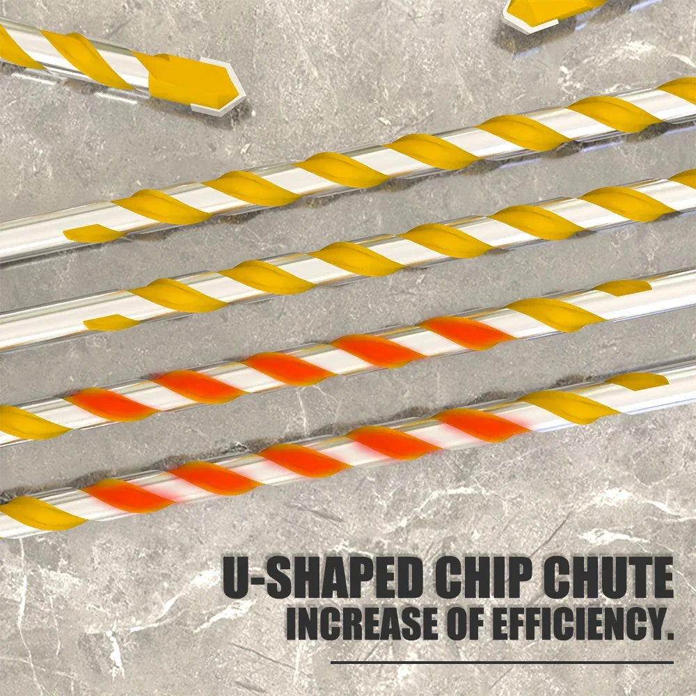 Сверло с шестигранным хвостовиком 160 мм из карбида вольфрама 5/6/8/10/12 для