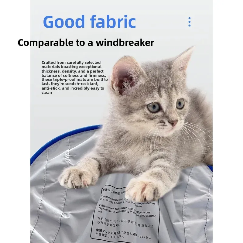 Фото Высокоэффективный трехслойный коврик For Meow Zhijie для умного кошачьего туалета: защита от протечек, царапин, легко моется. №4