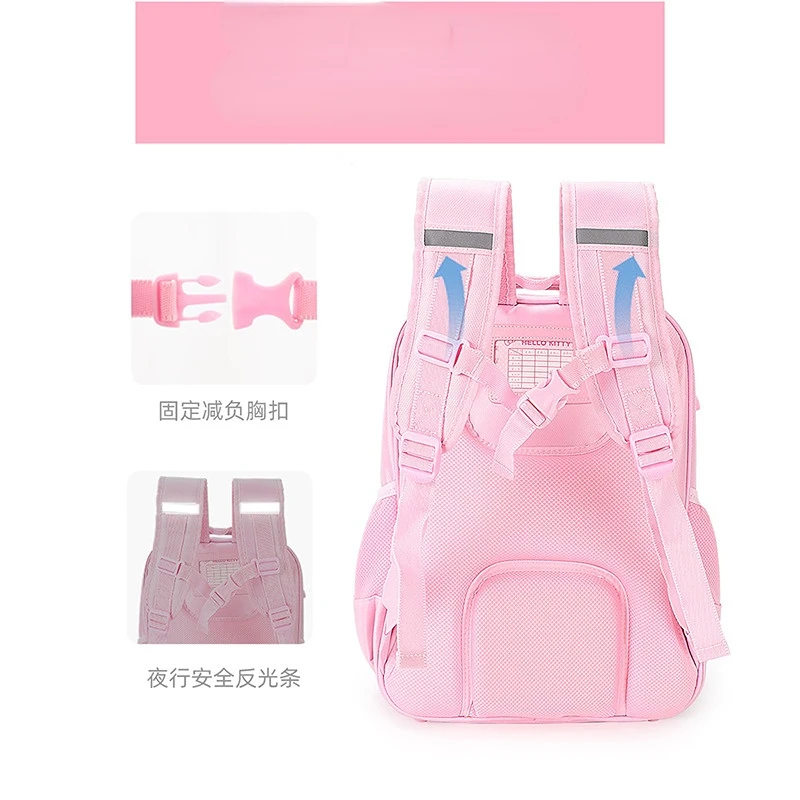 Hello Kitty Schoolbag Primary School Girls Cute Princess Girls Children's Spine Protection Burden Alleviation Backpack