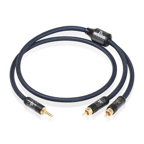 ATAUDIO Аудиокабель 4.4мм к 2RCA из серебра