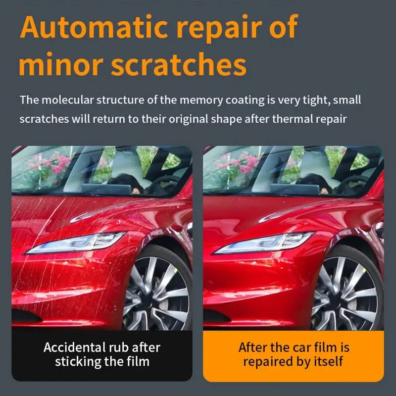 8 5 Толстая защитная пленка из ТПУ для автомобильной краски Tesla Model 3 Highland 2024-Up