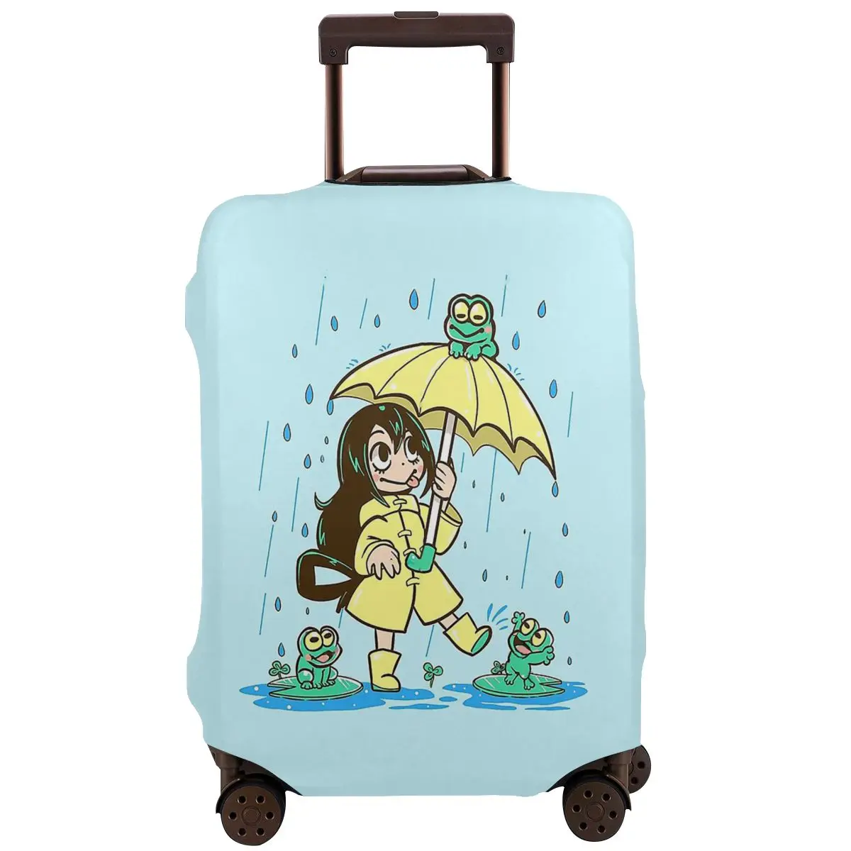 

Best Frog Girl Travel Luggage Protective Case Washable Suitcase Luggage Cover Elastic Zipper Cover Accessories Baggage