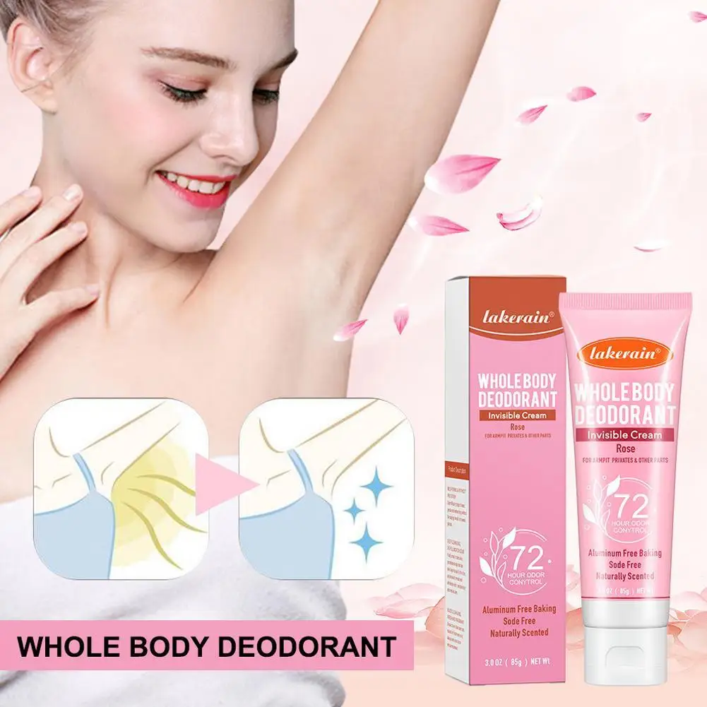 

Lakerain Body Deodorant For 72 Hours Cream Whole Body Deodorizer Fruit Flavored Deodorizer 85g Persistent Fragrance