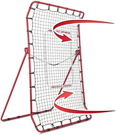 

Pitch Back Baseball/Softball Rebounder PRO, Pitching and Throwing , Adjustable Angle Pitchback Trainer