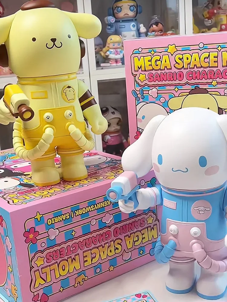Подлинная фигурка Mega Space Molly 400% семейной серии Sanrio аниме Hello Kitty милая коллекция