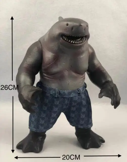 Big Size DC Suicide Squad King Shark  Figure Toys 26cm