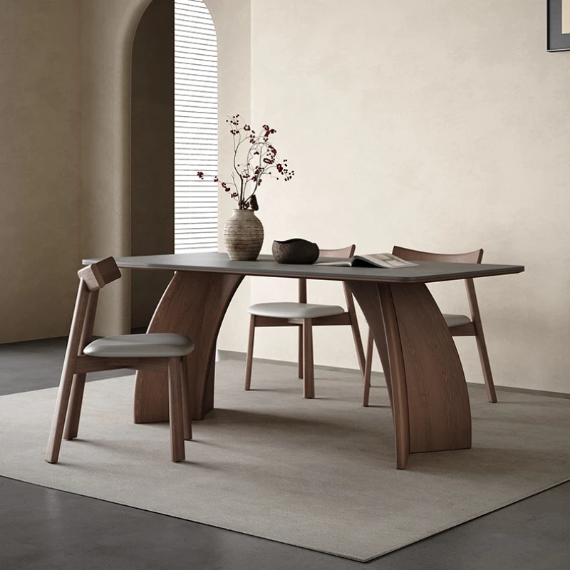 Кухонный стол Обеденный элегантный Дизайнерский кофе Прямоугольная