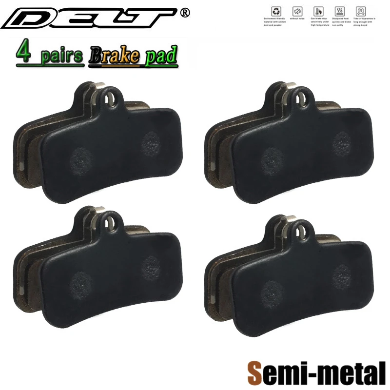 

4 Pair Bicycle Disc Brake Pads For SHIMANO Saint M810 M820 ZEE M640 H01 MTB Mountain E-BIKE Semi - Metallic Accessories