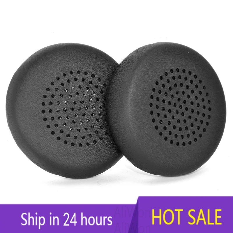 

1 пара, кожаные амбушюры ДЛЯ Jabra Evolve 20 20se 30 30II 40 65 65