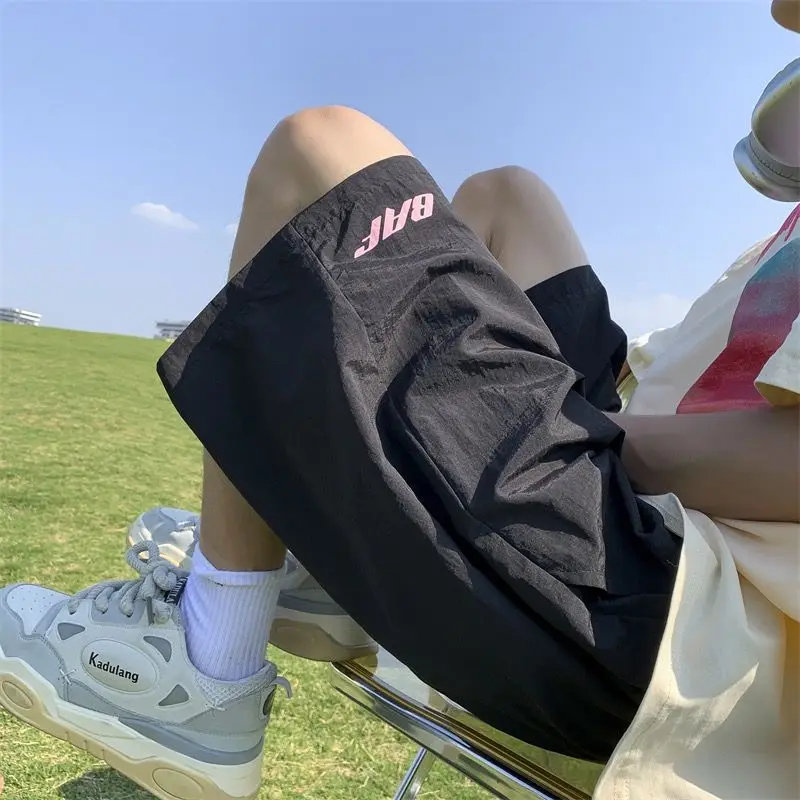 Hot Summer Women's Men Shorts Casual Ice Silk Biker Shorts Women Plus Size High Waist Shorts Fashion Short Pants Streetwear 2023