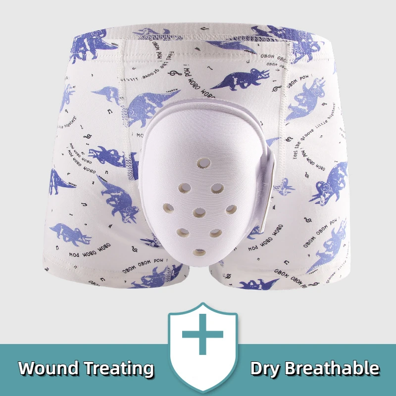 Man Penis Protect Boxers Circumcision Child with Shell Bulge Pouch Waterproof Underwear Health Care Boy Lingerie After Operation