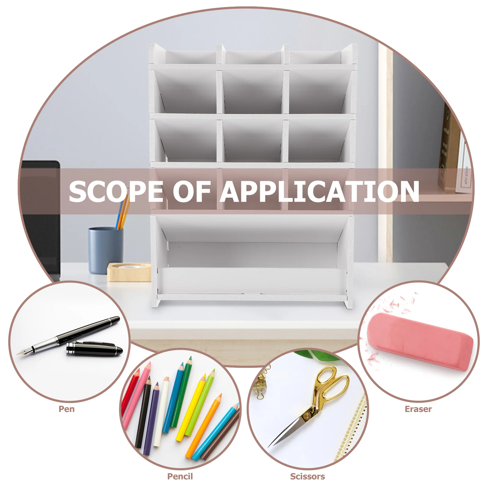 Настольный органайзер для хранения ручек многофункциональная стойка