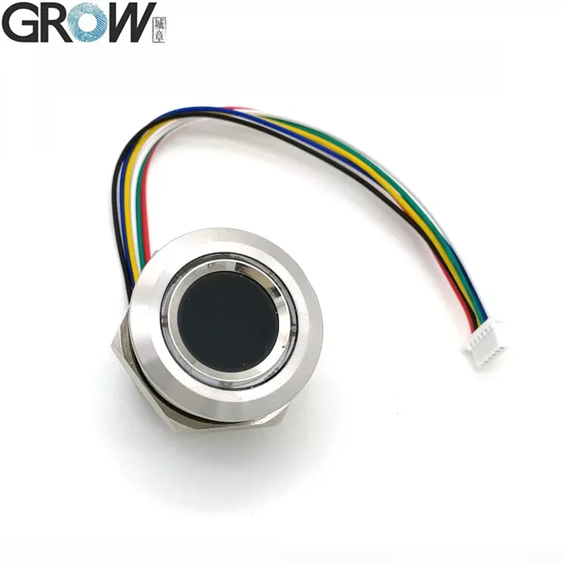 

GROW R503 New Circular Round RGB Ring Indicator LED Control DC3.3V MX1.0-6pin Capacitive Fingerprint Module Sensor Scanner