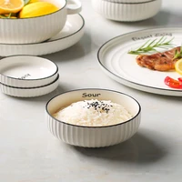 rice bowl dinnerware dishes de table assiette platos bowls plates dinner set dish ceramic tableware