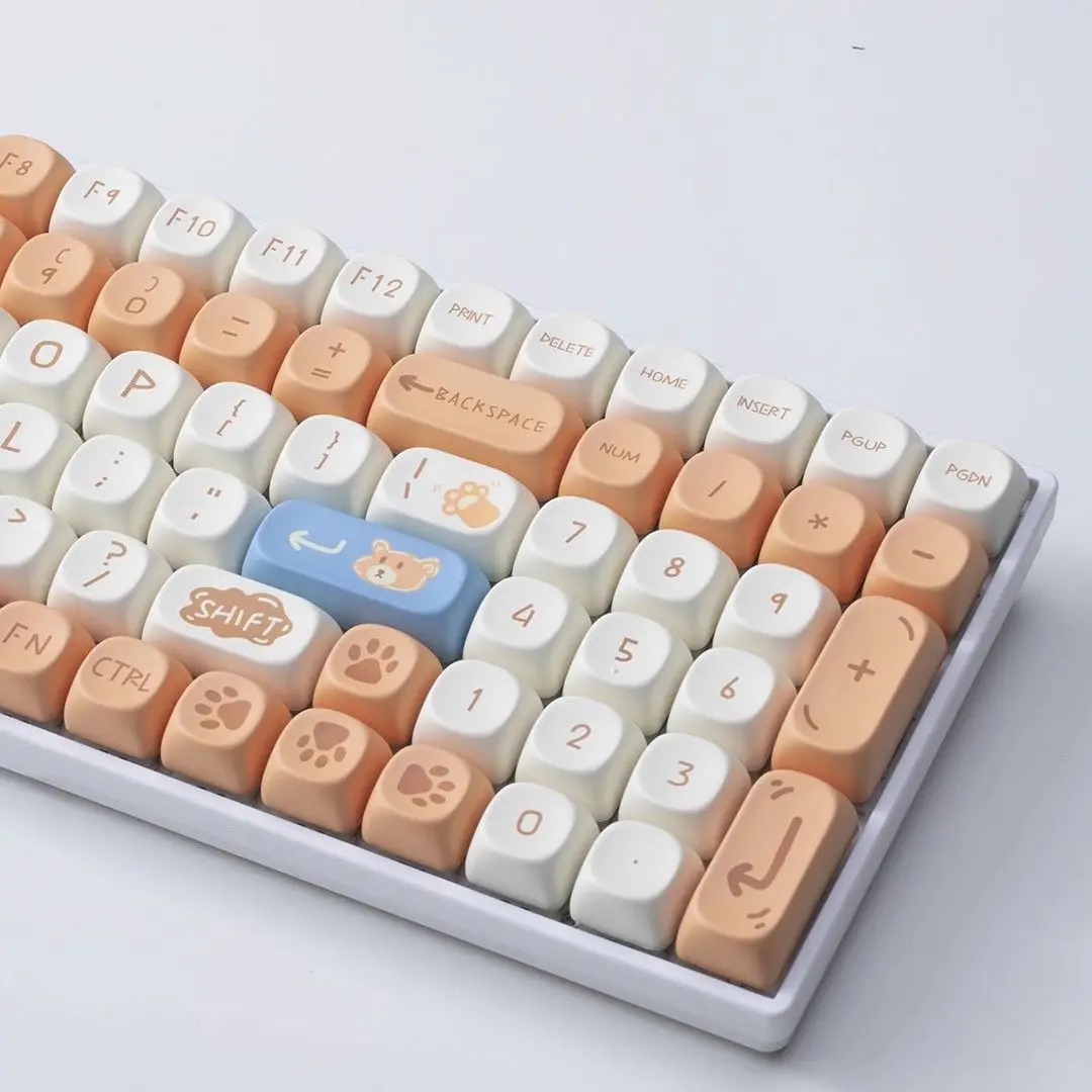 Колпачок для клавиш Pudding Bear MOA высота pbt сублимация 68 75 82 87 немеханическая