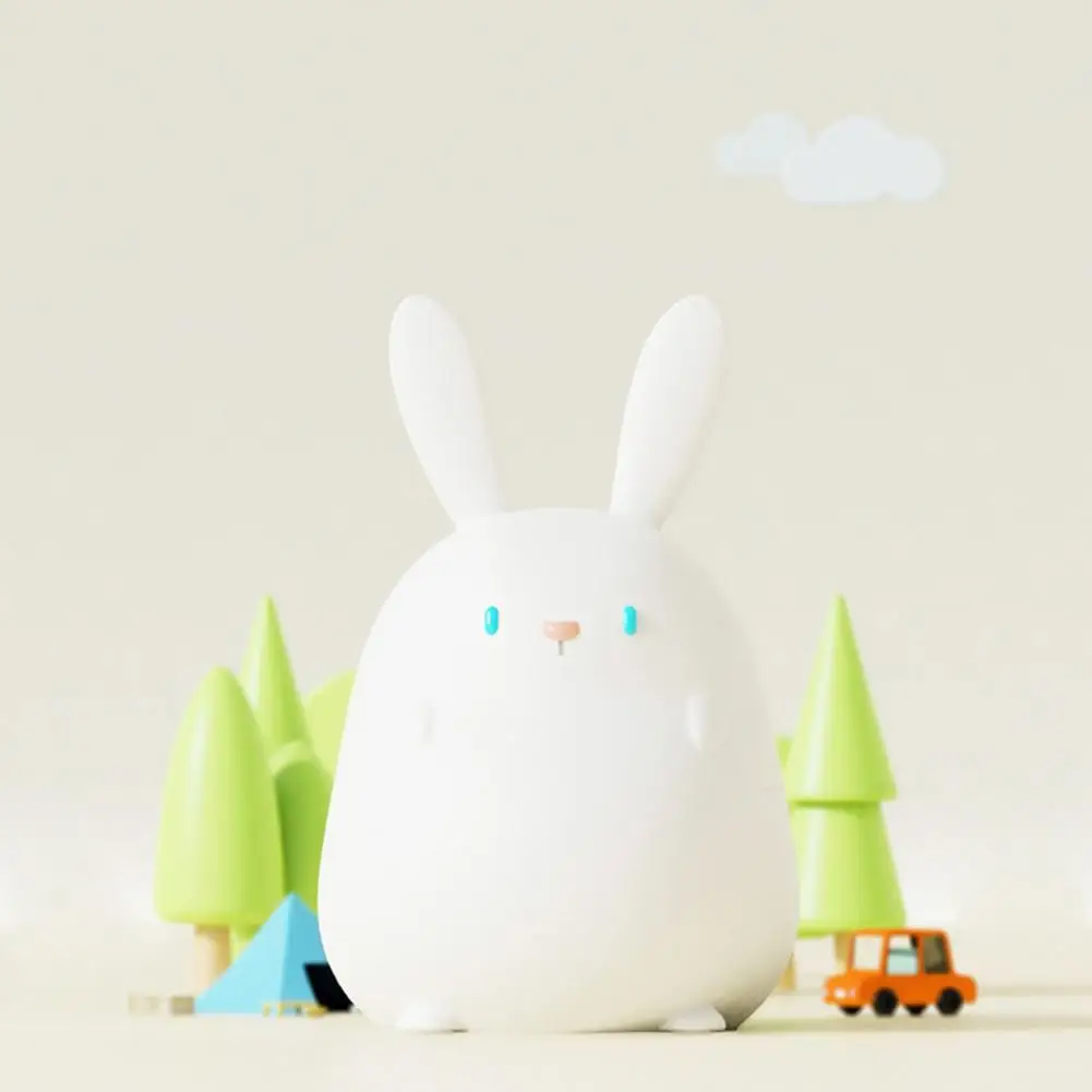 

LED Lamp Great Eye-catching Non-Glaring USB Charging Bunny LED Night Light Decor for Household Bedside Lamp LED Lamp