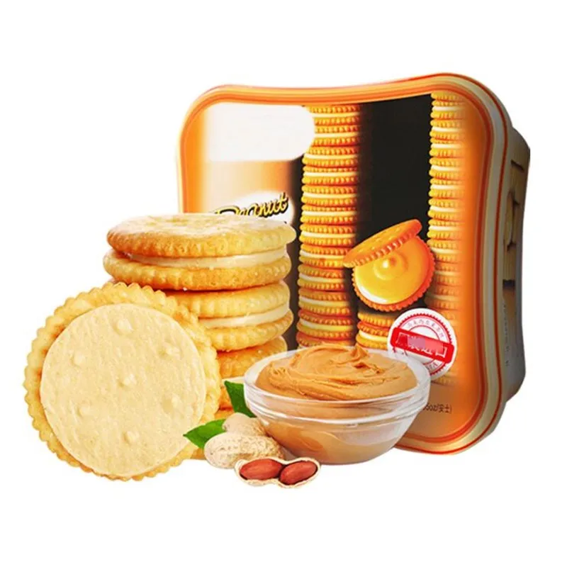 

Peanut butter sandwich biscuit 540g leisure snack biscuit independent packaging snack gift box