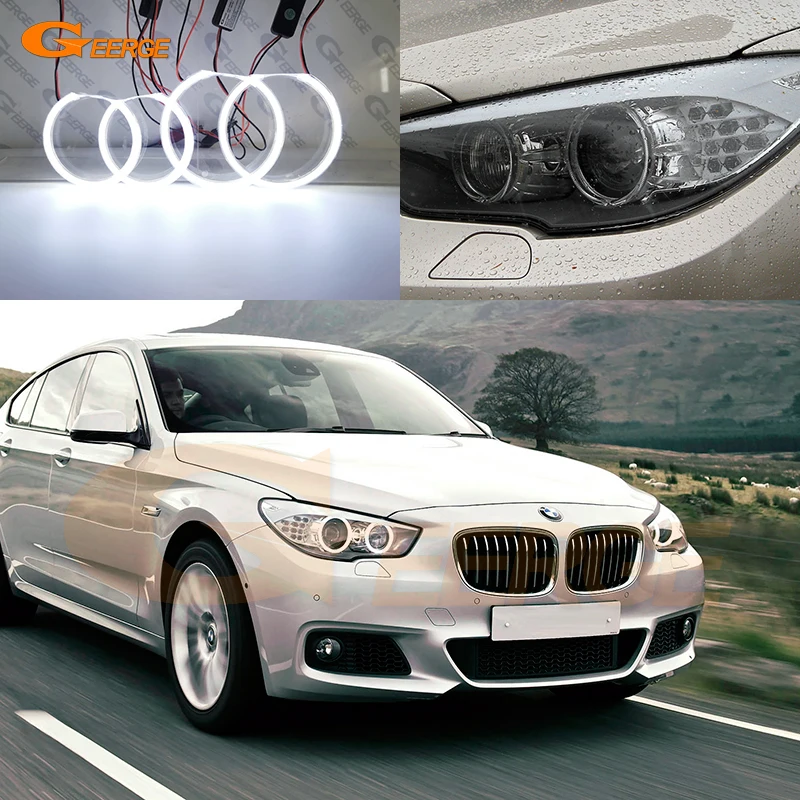 

Для BMW 5 Series F07 535i 550i GT 2009-2013 отличный ультра яркий COB комплект светодиодов «глаза ангела» Halo кольца Дневной светильник для стайлинга автомоби...