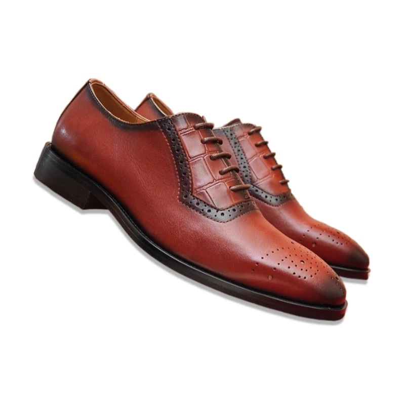 

Eioupi Classic Calfskin Leather Cowhide Lining Men's Business Dress Shoes