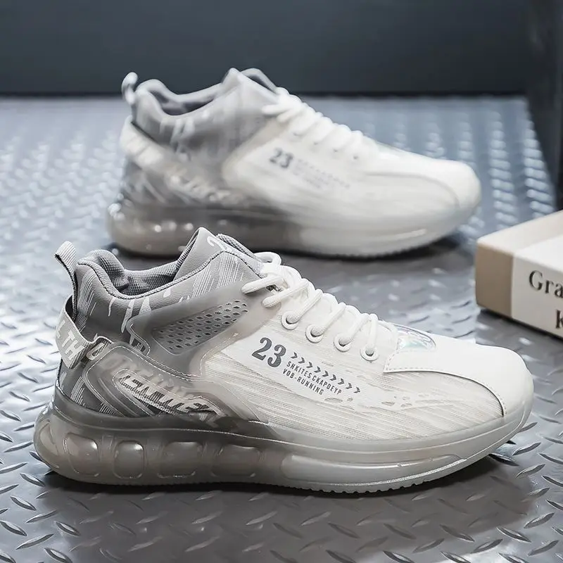 

Men's Sports Shoes Running Shoes Fashion Outdoor Jogging Sports Shoes Mesh Breathable Cushioning Basketball Shoes Large Size