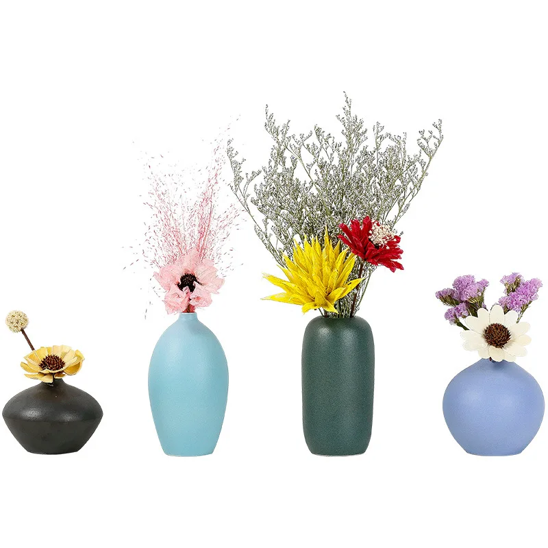 

Classical Living Room Dried Flowers Ceramic Vase 210628-22