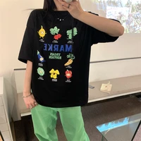 new summer vintage women t shirts streetwear funny vegetables short sleeves blusas tops female cotton tee shirts goth blouses mu