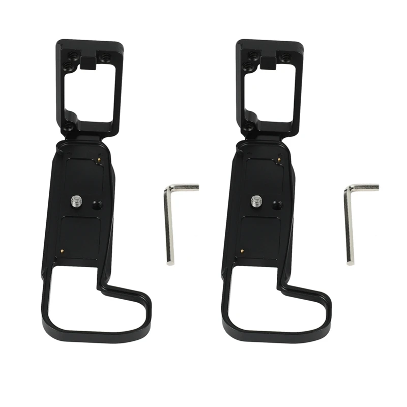 

2X For Canon EOS RP Vertical Quick Release L Plate Bracket Holder Hand Grip Base Handle Black