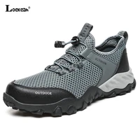 non slip waterproof mens hiking shoes outdoor breathable comfortable trekking sneakers wear resistant mountain climbing shoes