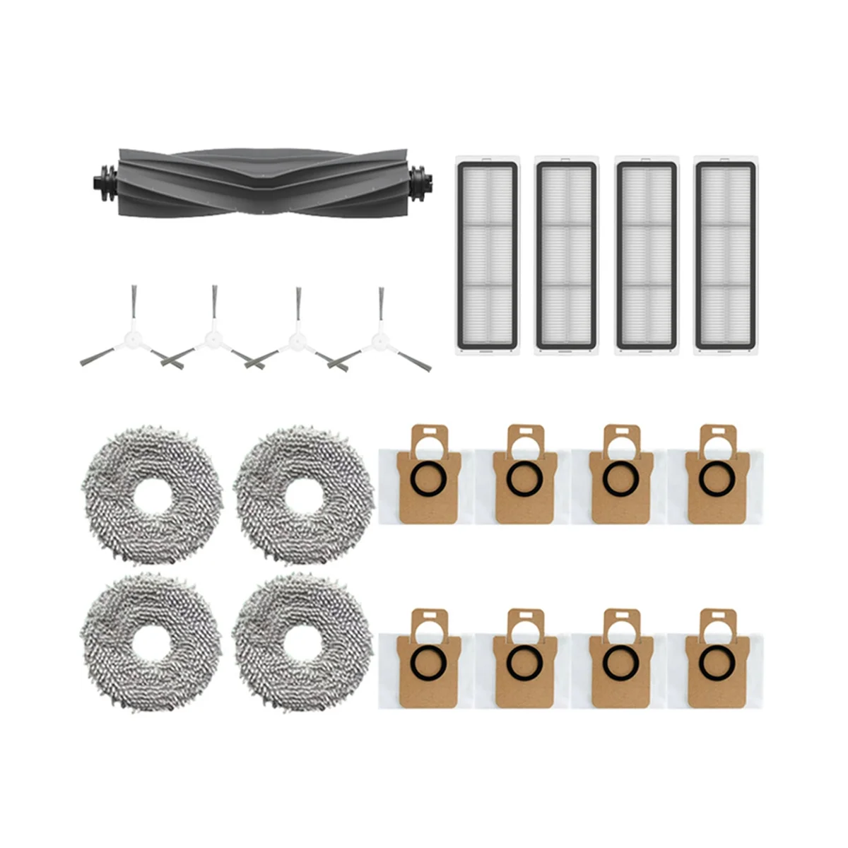 

For Dreame Bot L10S Pro L10S Ultra Robot Vacuum Cleaner Spare Parts, Rubber / Side Brush, Filter, Mop Rag, Dust Bag