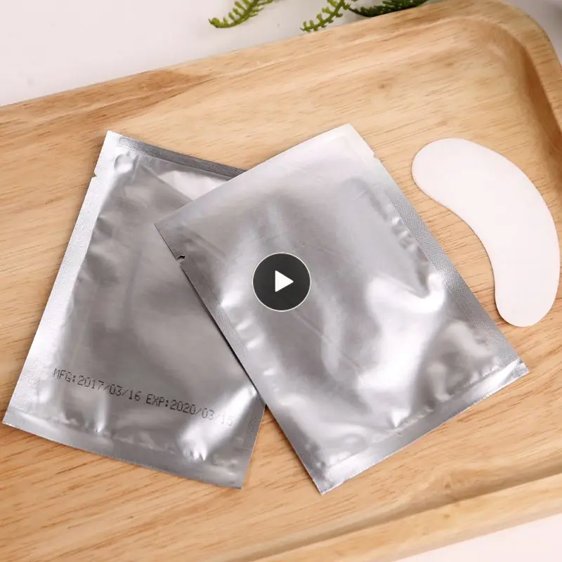 

50pair Eyelash Pad Shaped Eye Lash Gel Patches Under Eye Patch Make Up Grafting Lash Extensions Paper Sticker Wraps Tools