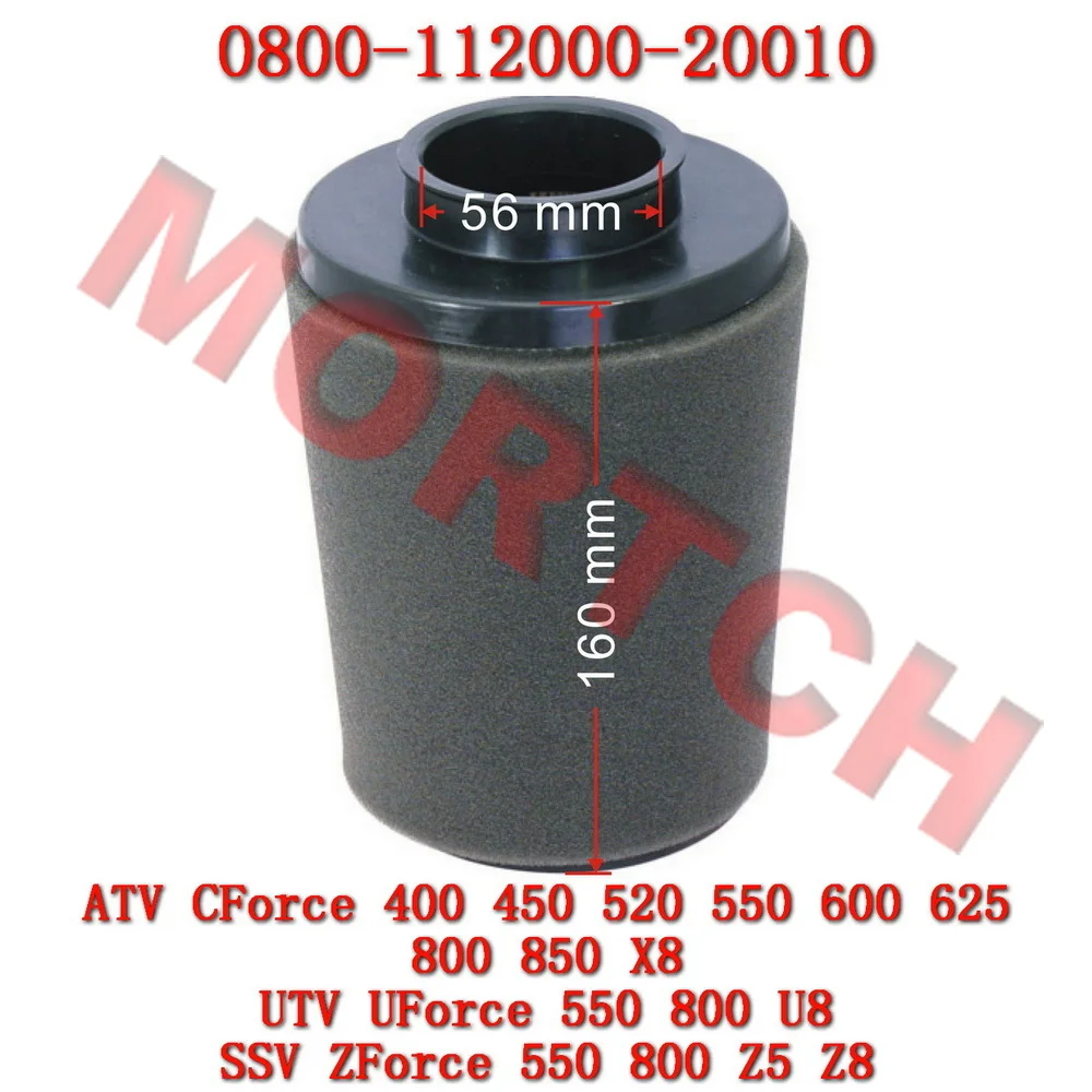 

Оригинальный элемент воздушного фильтра, подходящий для CF Moto 0800-112000-20010, CForce UForce ZForce 400 520 550 450L 850 ATV UTV SSV, аксессуары