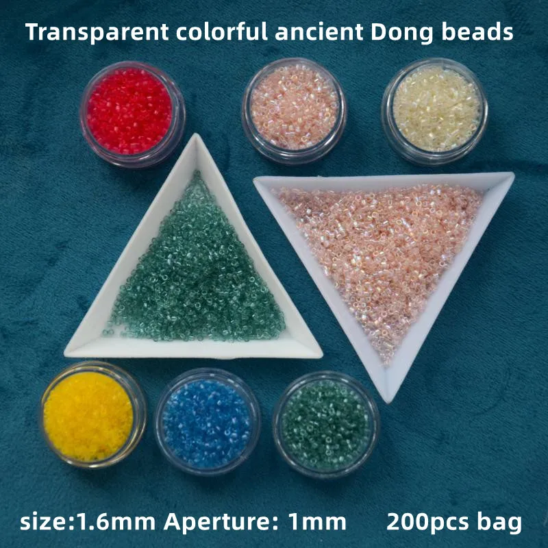 

1.6mm Miyuki Yuxin transparent colorful antique rice beads DIY Bracelet accessories imported from Japan