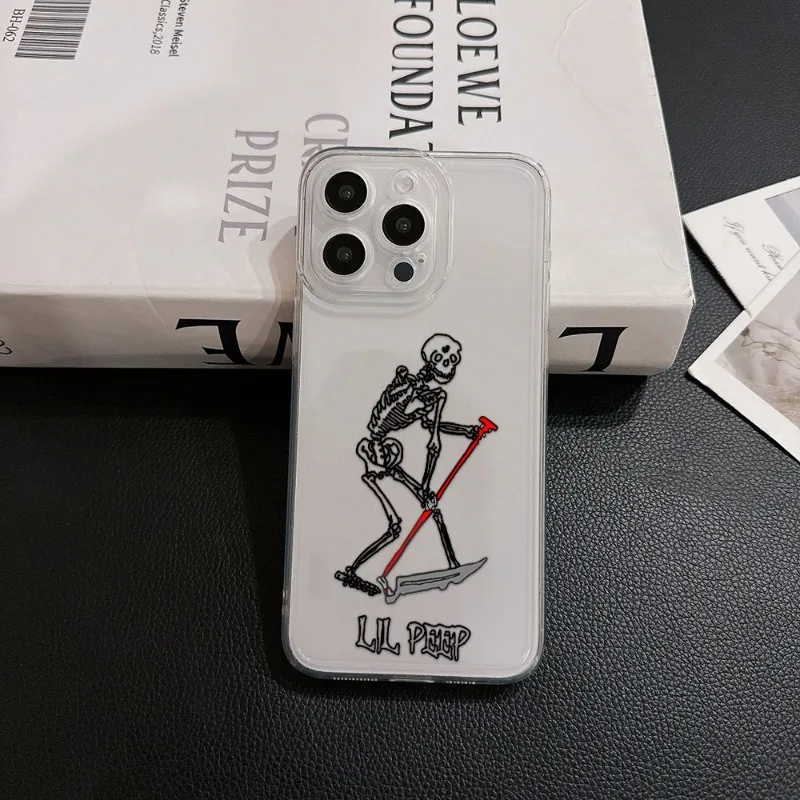 Фото Противоударный чехол для iPhone 17 16 15 11 12 14 13 Pro Max Mini X XS XR 7 Plus 17E Air с дизайном Lil Peep Hellboy Love №5