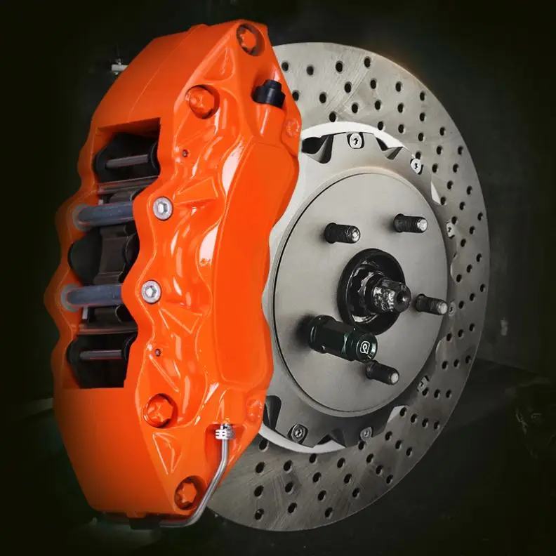 Фото Для Tesla 3y, BMW E90, E92, G30, M3, Ford: Комплект передних тормозов с 6-поршневыми суппортами 9040 и тормозными дисками 380 мм №4