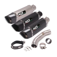 51mm exhaust system muffler escape db killer middle connect link slip on modified for duke 250 390 rc390 250adv 390adv 2021 2022